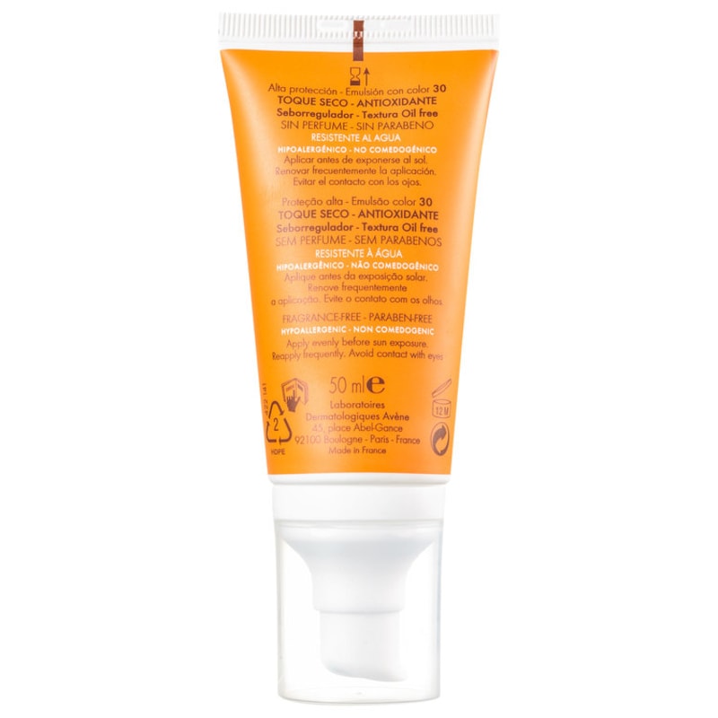 Avène Haute Protection Emulsion Teintée FPS 30 - Protetor Solar Facial em Emulsão 50ml