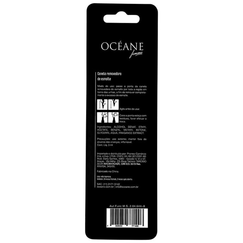 Océanne Femme Clean My Nails To Go - Caneta Removedora de Esmalte 3ml