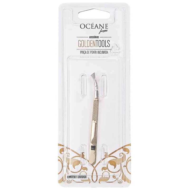Océane Femme Golden Tools - Pinça de Ponta Inclinada