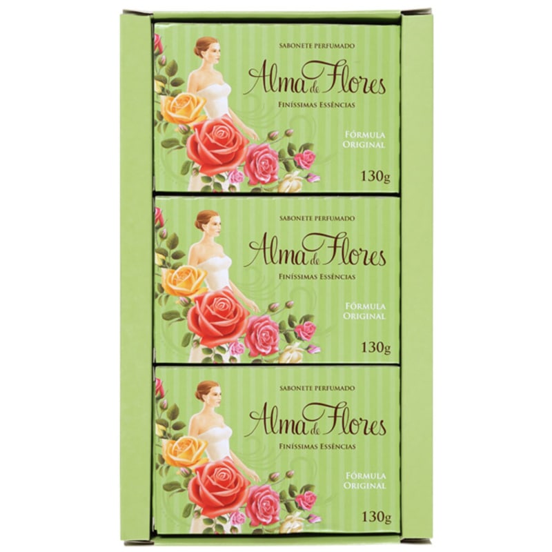 Kit Alma de Flores Finíssimas Essências - Sabonetes em Barra 3x130g