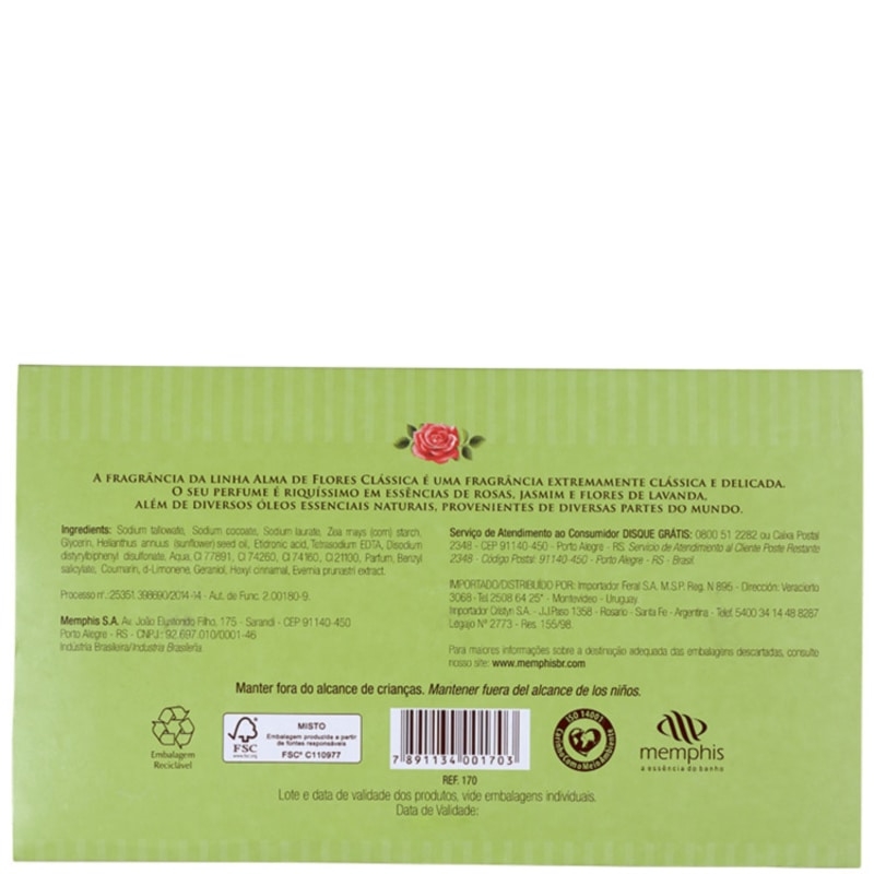 Kit Alma de Flores Finíssimas Essências - Sabonetes em Barra 3x130g