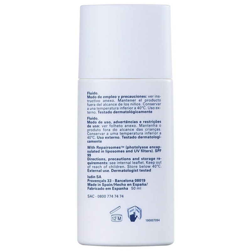 ISDIN Eryfotona AK-NMSC Fluid FPS 99 - Protetor Solar Facial Fluído 50ml