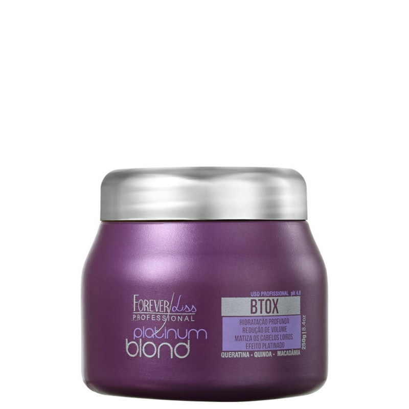 Forever Liss Professional Platinum Blond - Redutor de Volume Matizador 250g