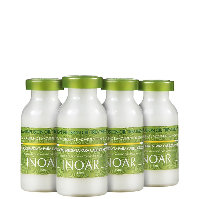 Inoar Argan Infusion Oil Treatment - Ampola de Tratamento 4x 15ml
