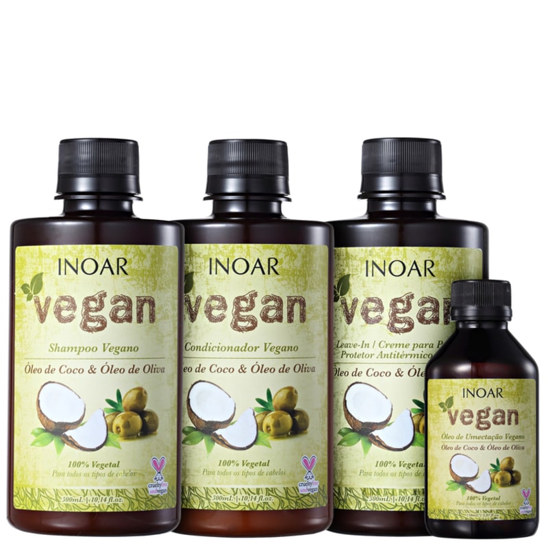 Inoar Vegan Umectação Completa Kit (4 Produtos)