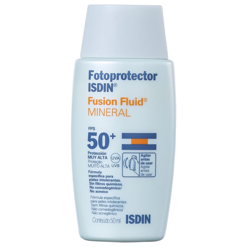 ISDIN Fotoprotector Fusion Fluid Mineral FPS 50 - Protetor Solar Facial Fluído 50ml