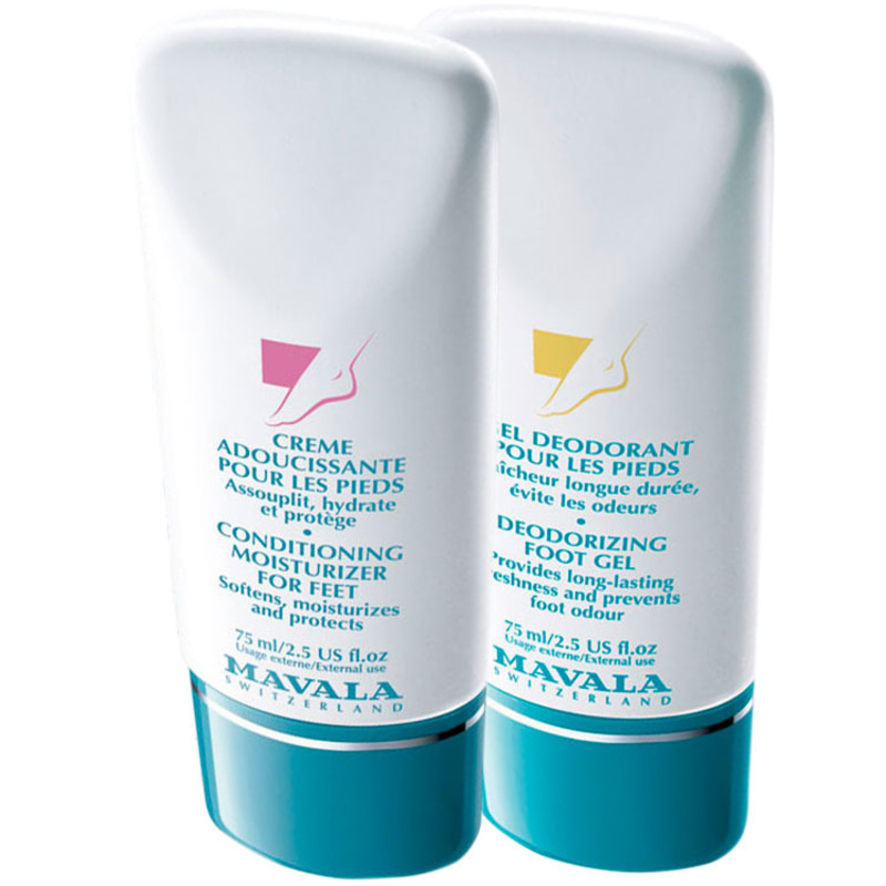 Mavala Deodorizing Foot Gel e Conditionning Moisturizer for Feet (2 Produtos)