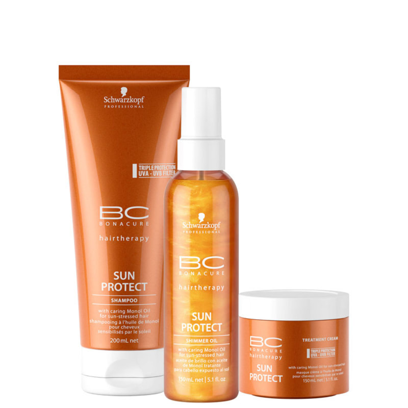 Schwarzkopf Professional BC Bonacure Sun Protect Shimmer Treatment Kit (3 Produtos)