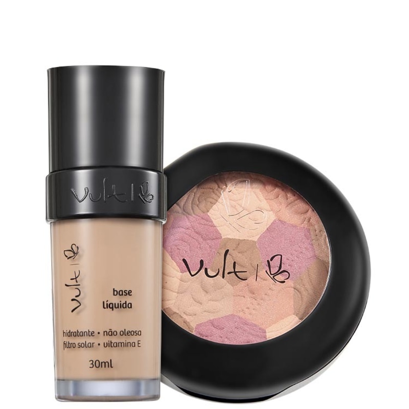 Kit Vult Make Up 01 Bege Mosaico (2 produtos)
