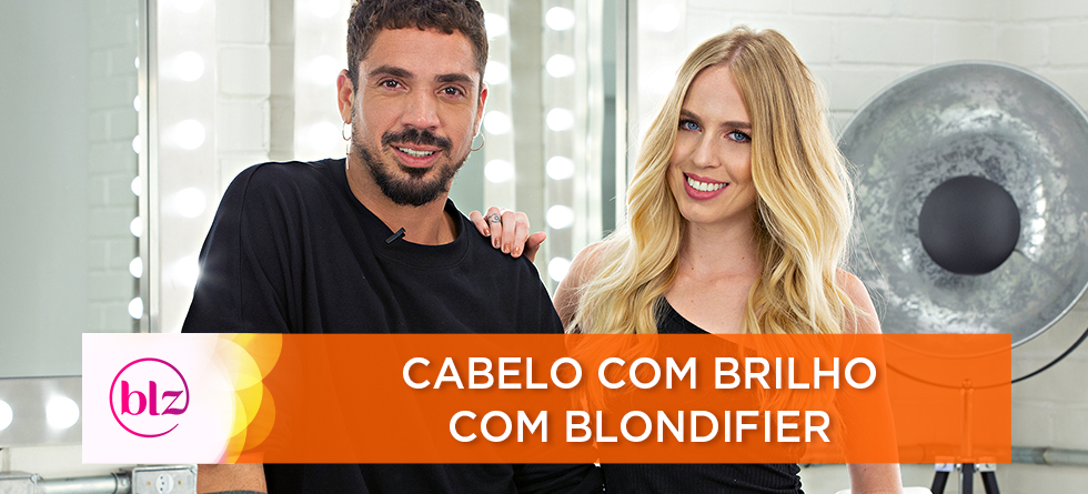 Cabelo com brilho com Blondifier