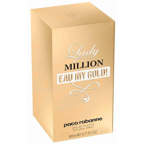 Lady Million Eau My Gold! Paco Rabanne Eau de Toilette - Perfume Feminino 80ml