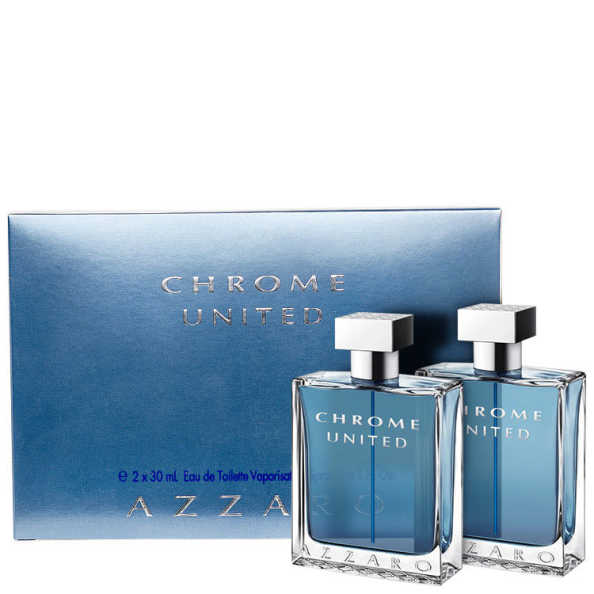 Conjunto Chrome United Azzaro Masculino - Eau de Toilette 2x30ml