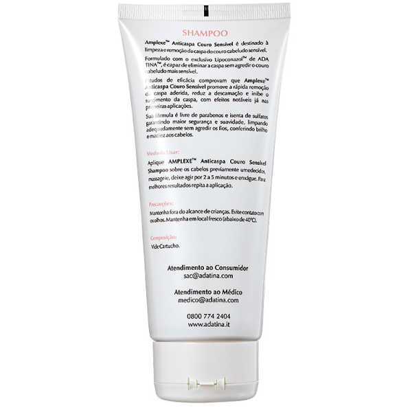 Ada Tina Amplexe Anticaspa Couro Sensível - Shampoo 200ml