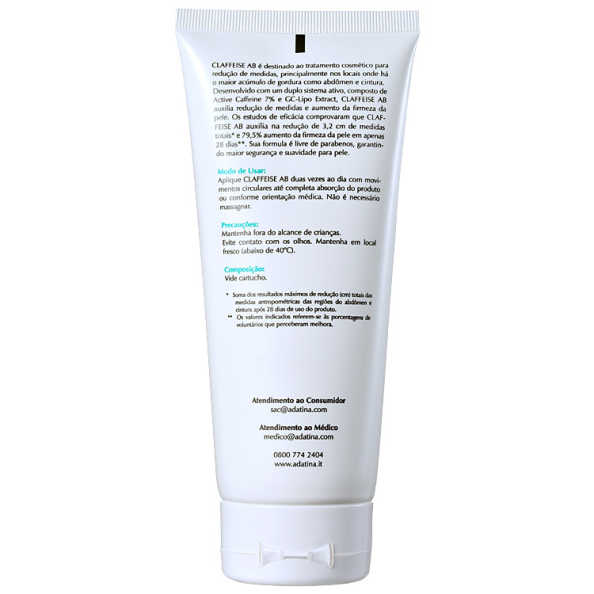 Ada Tina Claffeise AB - Creme Redutor Abdominal 200ml
