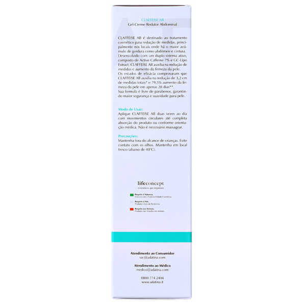 Ada Tina Claffeise AB - Creme Redutor Abdominal 200ml