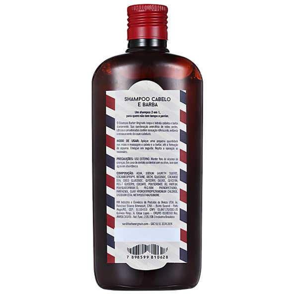 Barber Originals Cabelo e Barba - Shampoo 240ml