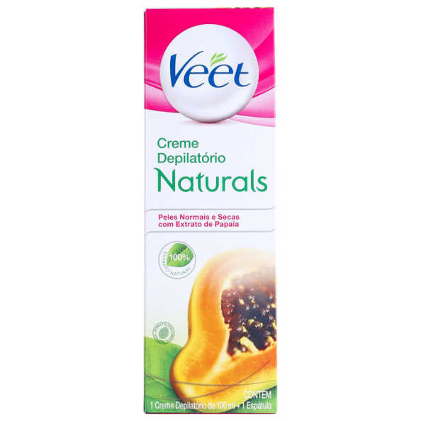 Veet Naturals Papaia - Creme Depilatório 100ml