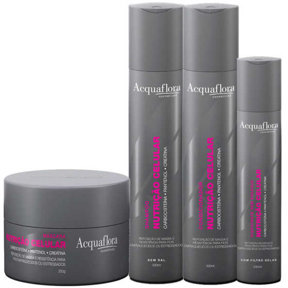 Acquaflora Nutrição Celular Máscara Kit (4 Produtos)