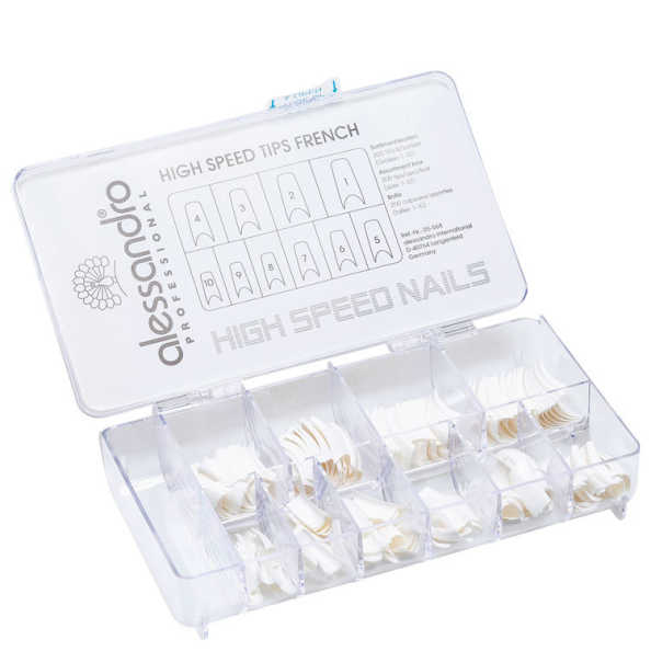 Alessandro International High Speed Tips French - Unhas Postiças (200 unidades)
