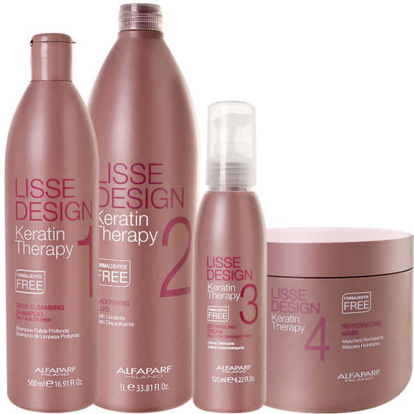 Alfaparf Lisse Design Keratin Therapy Detangling Smoothing Kit (4