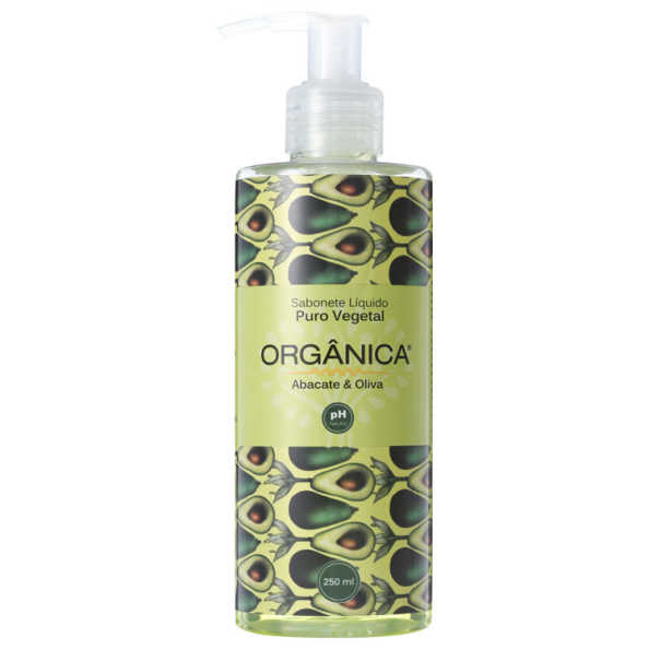 Orgânica Puro Vegetal Abacate e Oliva - Sabonete Líquido 250ml