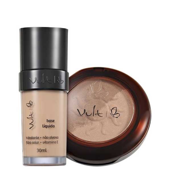 Kit Vult Make Up 01 Bege Iluminador e Bronzant Duo (2 produtos)
